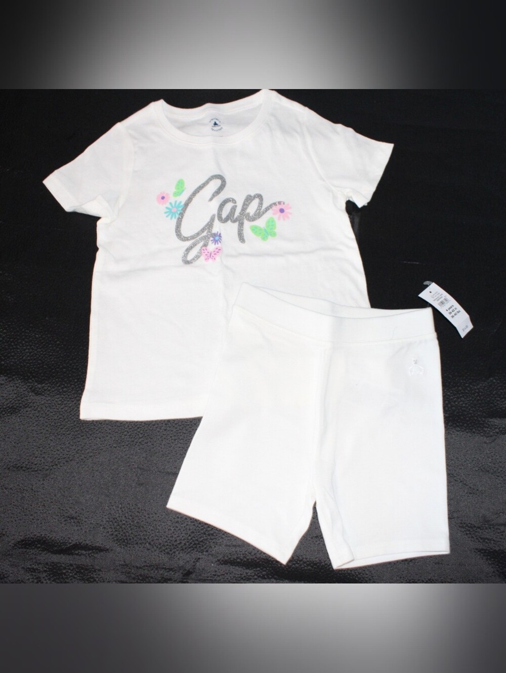 NWT babyGap White 2-Pc Shorts Set 4Y